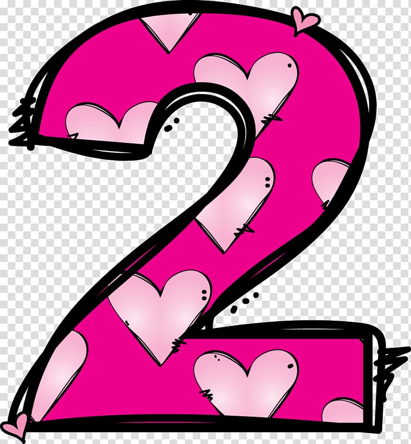 Number , Pink numbers transparent background PNG clipart