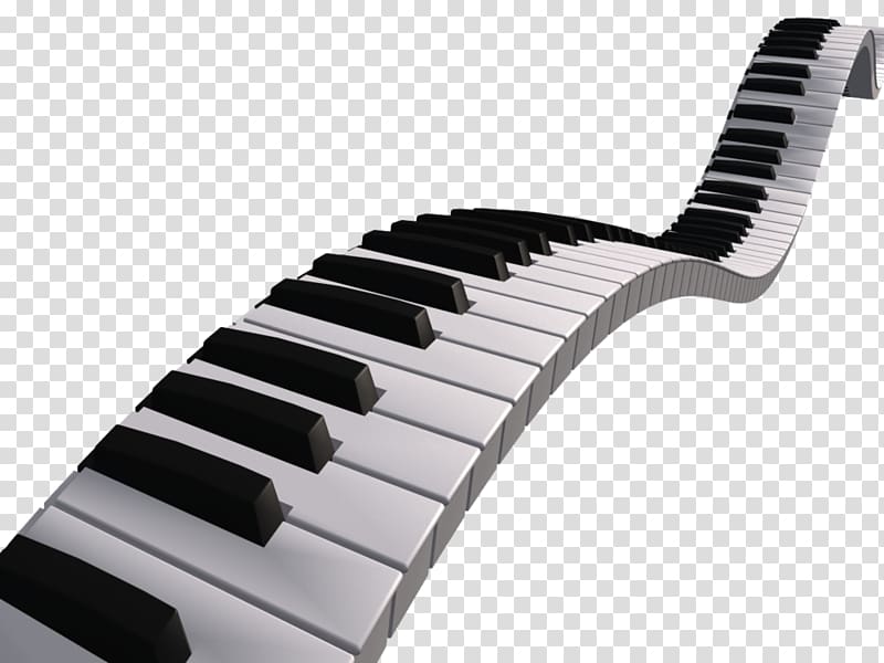 Piano Musical keyboard , Black And White Music transparent background PNG clipart
