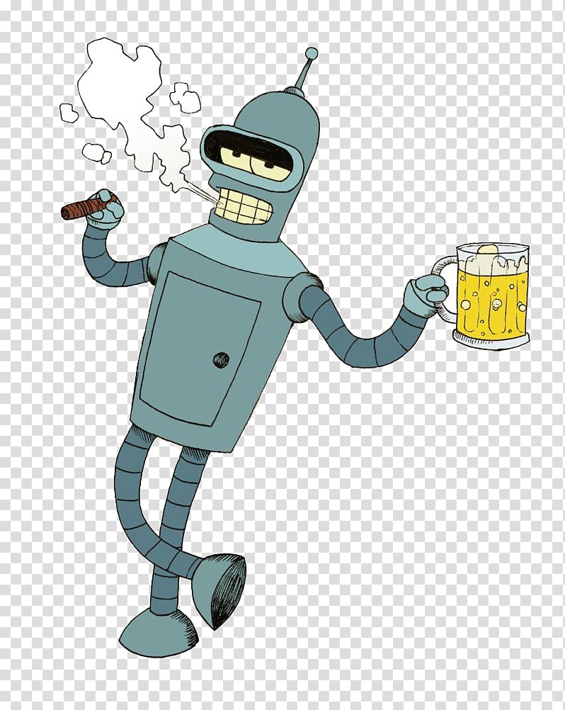 Bender from Futurama , Leela Bender T-shirt Zoidberg Philip J. Fry, bender transparent background PNG clipart