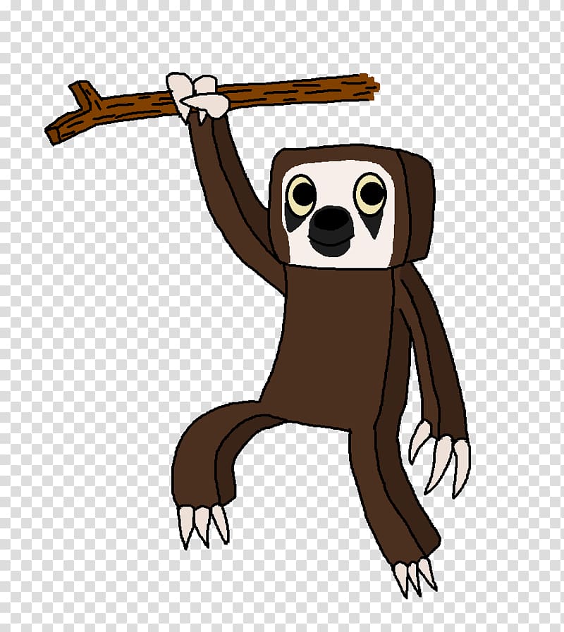 Sloth Minecraft Dog Sid Video game, sloth transparent background PNG clipart