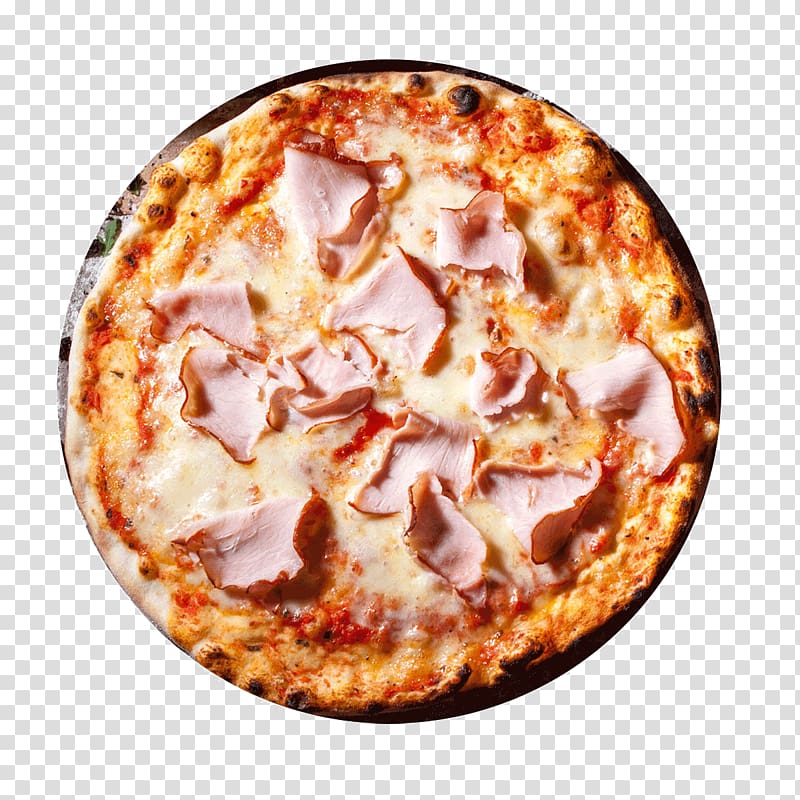 California-style pizza Sicilian pizza Ham Prosciutto, pizza transparent background PNG clipart