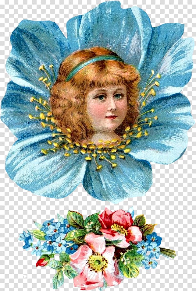 Victorian era Flower girl , Flower Girls transparent background PNG clipart