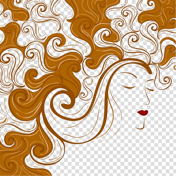 Woman Female, Large cartoon face beauty transparent background PNG clipart