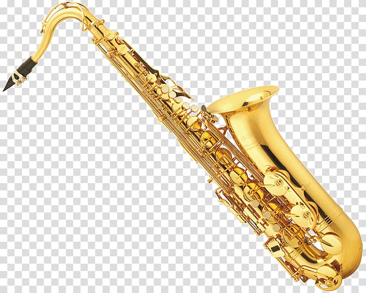 brass-colored saxophone illustration, Musical instrument Tenor saxophone Alto saxophone Clarinet Brass instrument, Saxophone transparent background PNG clipart