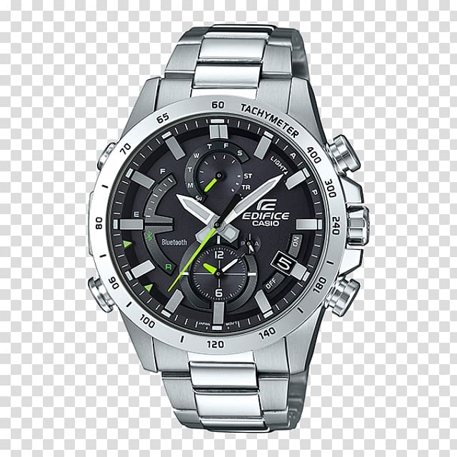 Casio Edifice EQB-800DB Casio EDIFICE TIME TRAVELLER EQB-501 Watch Chronograph, watch transparent background PNG clipart