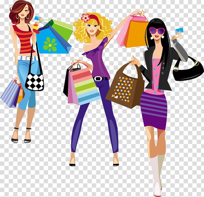 Online shopping Fashion illustration Clothing, dress transparent background PNG clipart