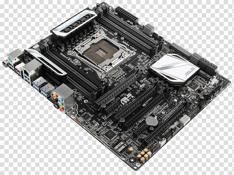 Socket AM4 Intel X99 Motherboard USB 3.0 ASUS, cartoon motherboard transparent background PNG clipart