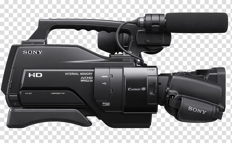 Professional video camera AVCHD Sony, Video Camera transparent background PNG clipart