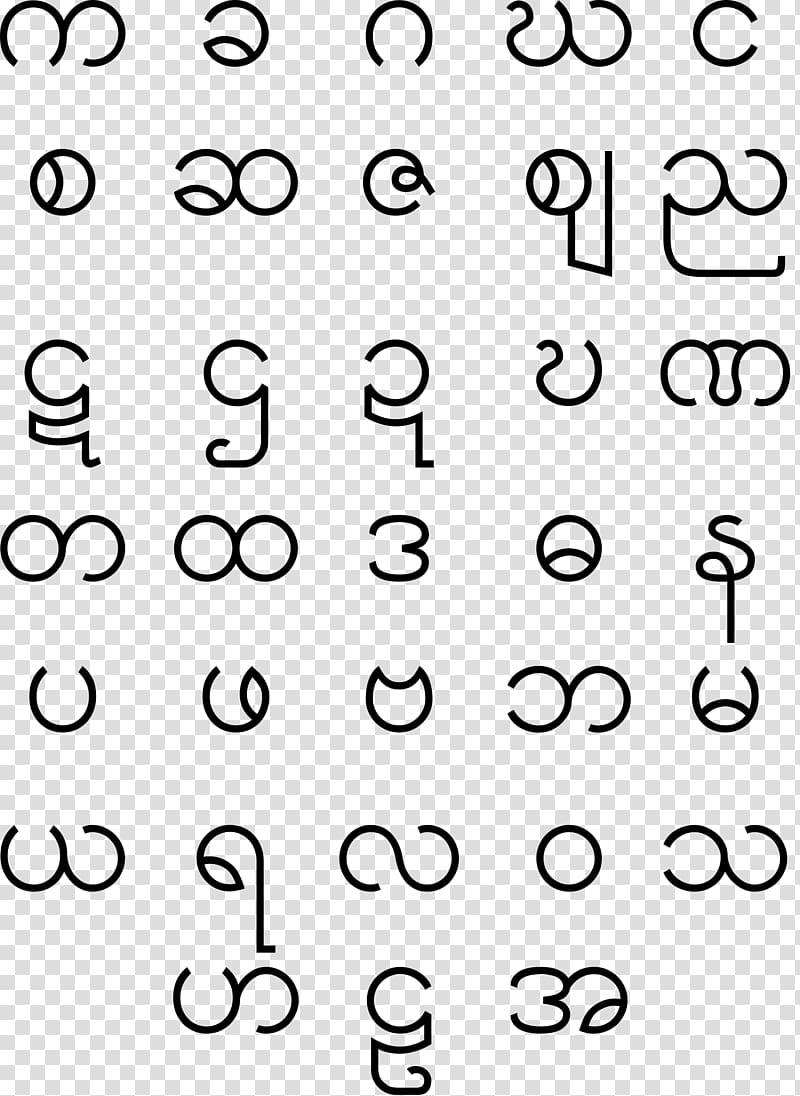 Burmese alphabet Pagan Kingdom Burma, alphabet collection transparent background PNG clipart