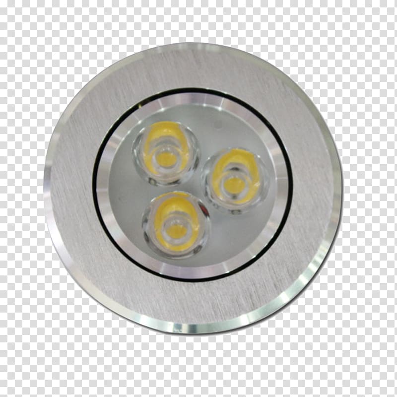LED lamp Light-emitting diode Solar street light, Round LED lamp beads transparent background PNG clipart