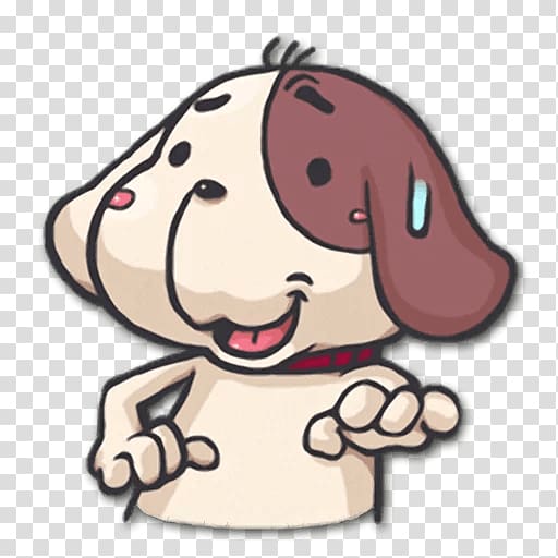 Dog Sticker Emoticon Facebook , Dog transparent background PNG clipart