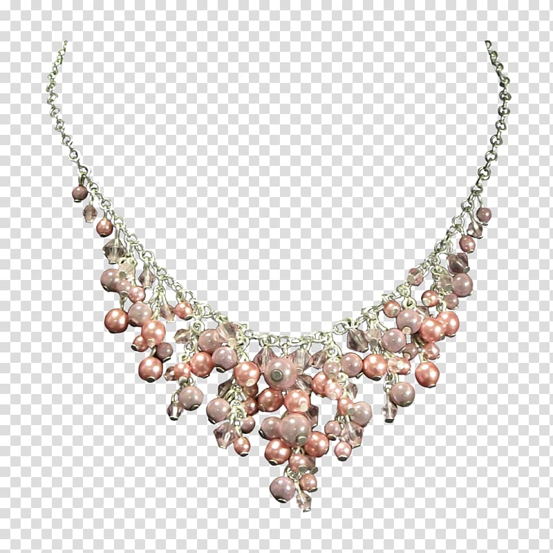 pearl necklace clipart pink