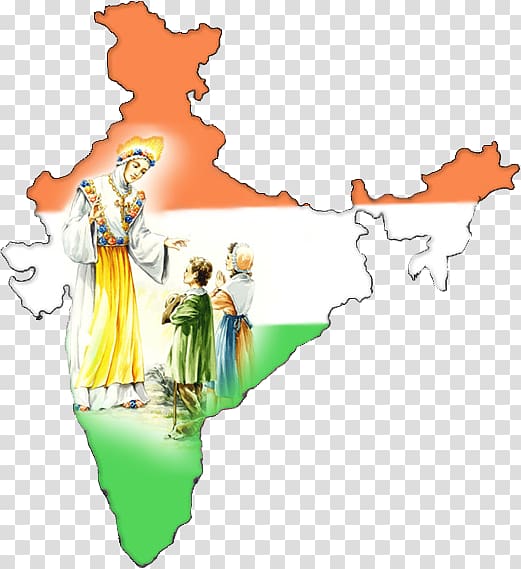 Indian independence movement Flag of India Map Outline of ancient India, india borneo god transparent background PNG clipart