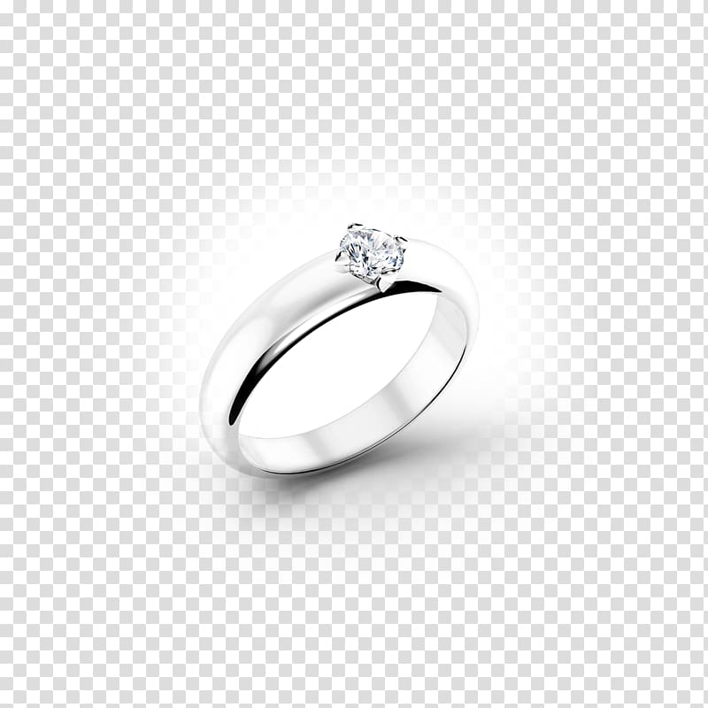 Wedding ring Silver Body Jewellery, annual ring transparent background PNG clipart