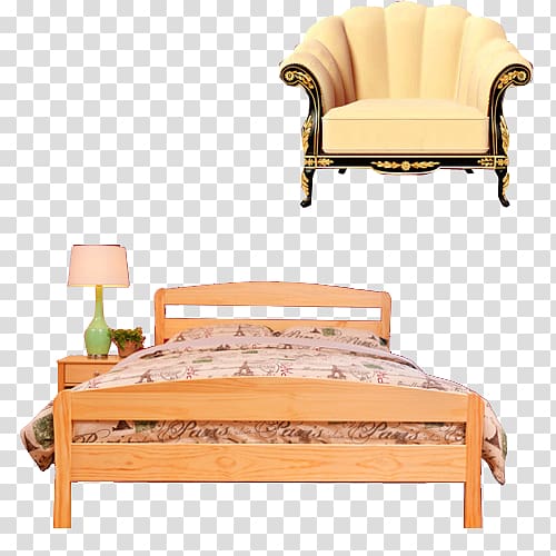 Table Furniture Bed Couch, Taobao,Wooden,Real,bed transparent background PNG clipart