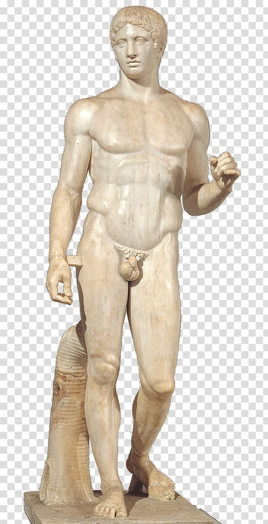 Polykleitos Doryphoros Ancient Greece Marble sculpture, others transparent background PNG clipart