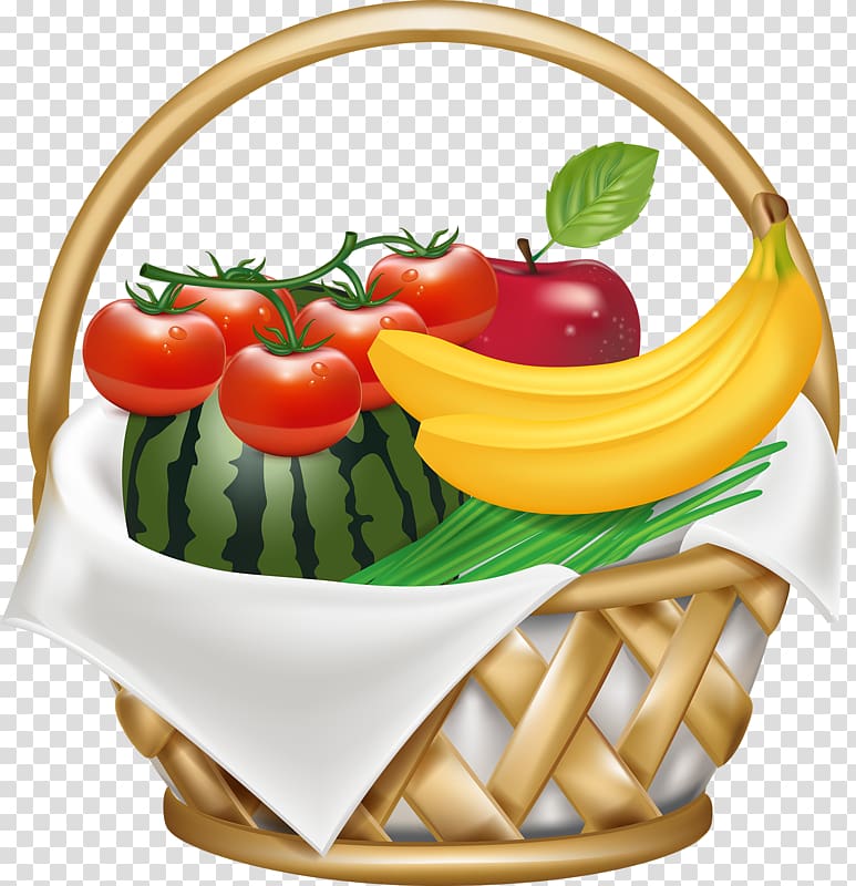 Fruit Food Gift Baskets , fruits basket transparent background PNG clipart