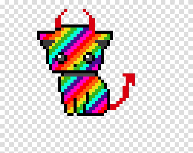 Minecraft Pixel Art Templates: Nyan Cat