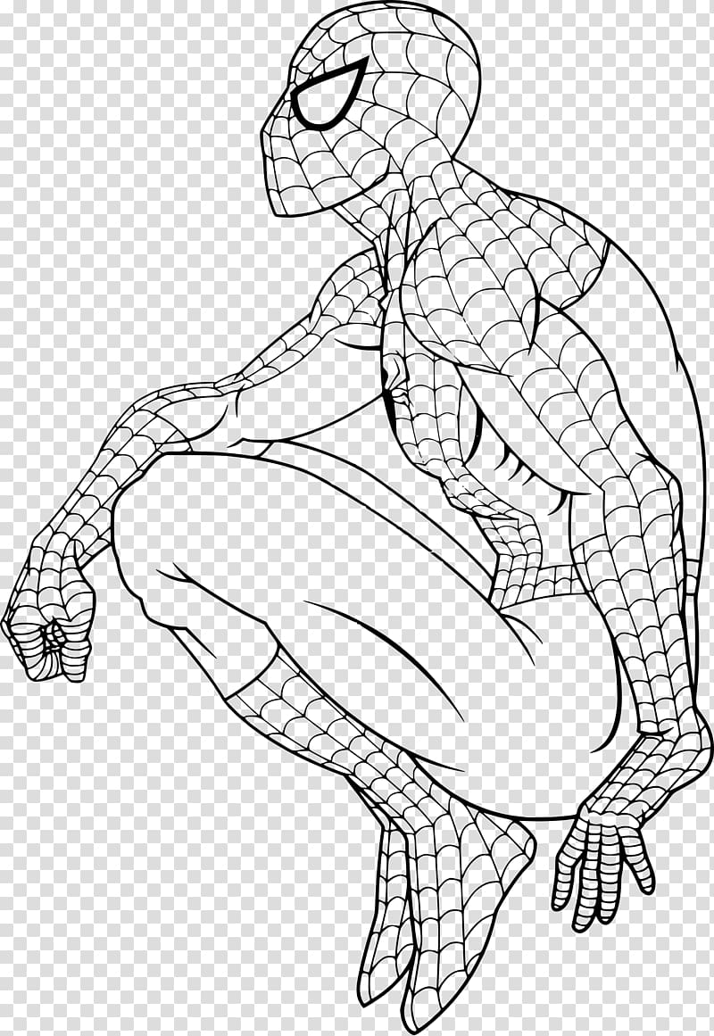 Thor Hulk Spider-Man Iron Man Coloring book, iron spiderman transparent background PNG clipart