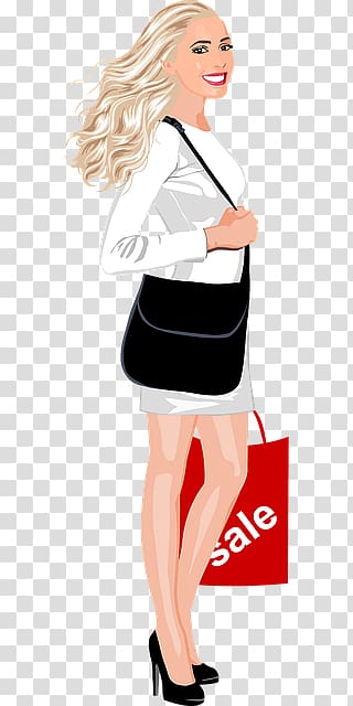 Shopping Consumer , Able urban women cartoon transparent background PNG clipart