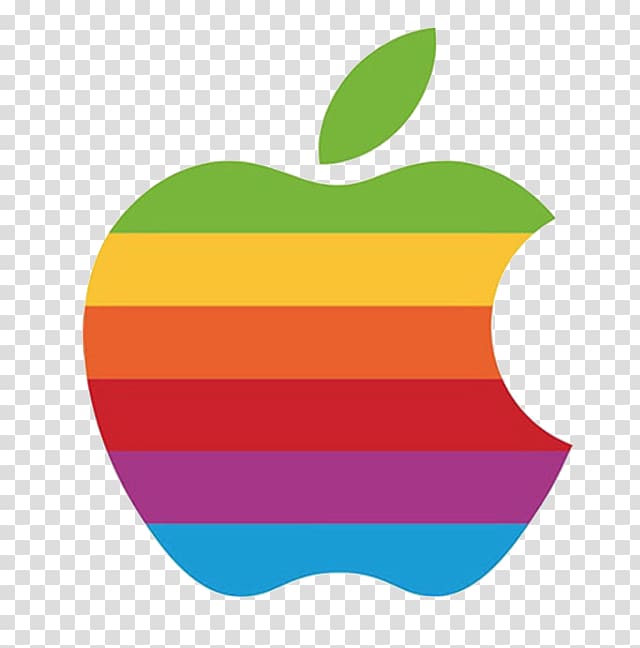 Apple IIe Apple II series, apple rainbow logo transparent background PNG clipart