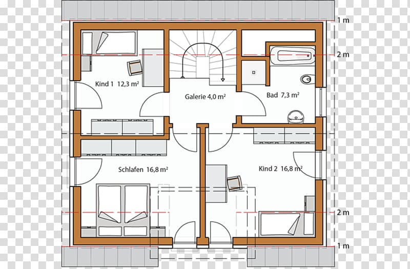 Floor plan Wall dormer Gable roof Bay window House, house transparent background PNG clipart