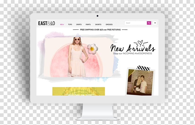 Web page Fashion design, imac transparent background PNG clipart