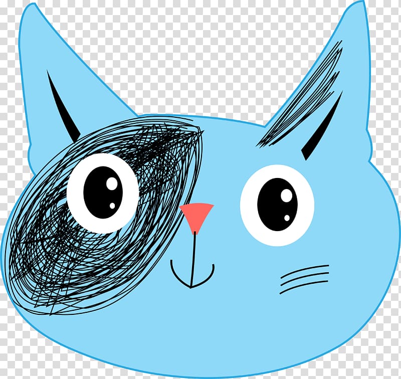 Cat Kitten , Blue cute cat transparent background PNG clipart