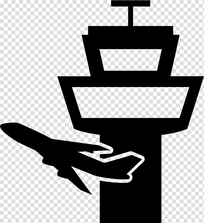 Air traffic control Airplane Airport Control tower, airplane transparent background PNG clipart