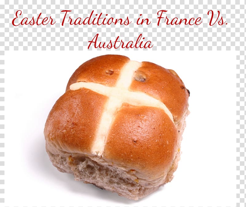 Hot cross bun French cuisine Tsoureki Easter food, Easter transparent background PNG clipart