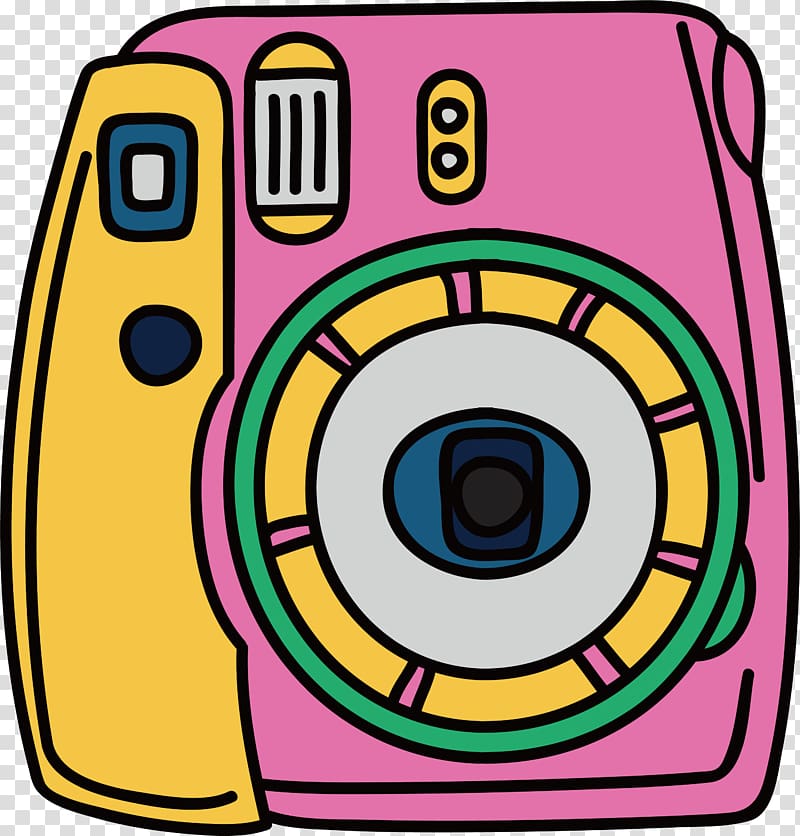 Camera , Pink hand camera transparent background PNG clipart