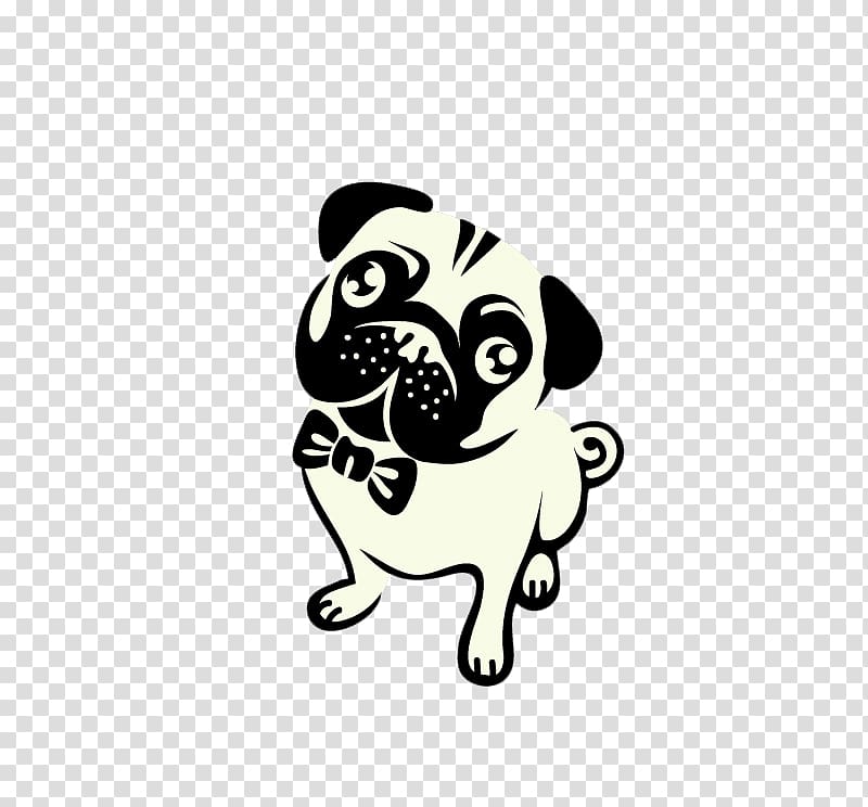 fawn pug illustration, Puggle French Bulldog Puppy T-shirt, Honest Pug design material transparent background PNG clipart