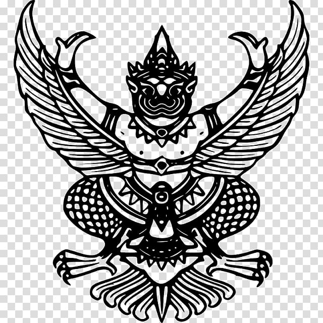 Emblem of Thailand Garuda Narayana พระราชลัญจกรประจำรัชกาล, others transparent background PNG clipart