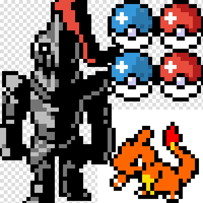 Pixel art Pokémon Charizard Charmeleon, alphys transparent background PNG clipart