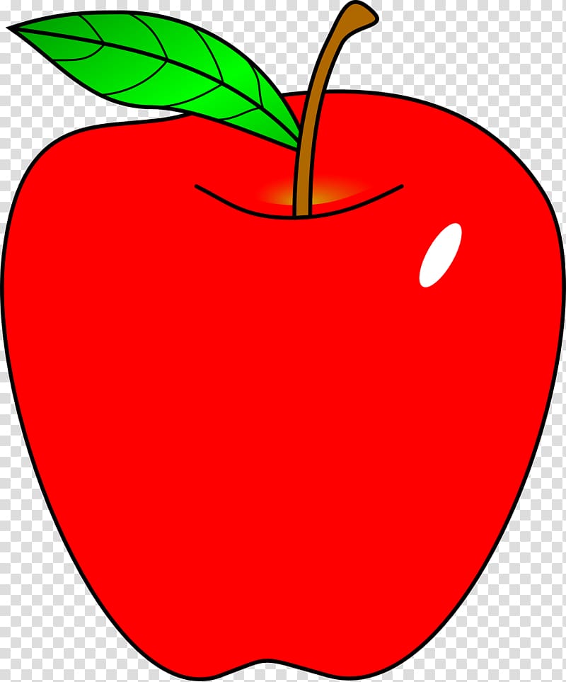 Apple Free content Teacher , Cartoon Red Apple transparent background PNG clipart