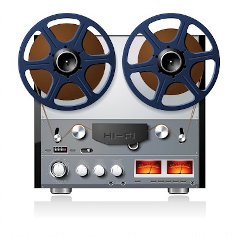 Reel-to-reel audio tape recording Tape recorder Stereophonic sound, audio cassette transparent background PNG clipart