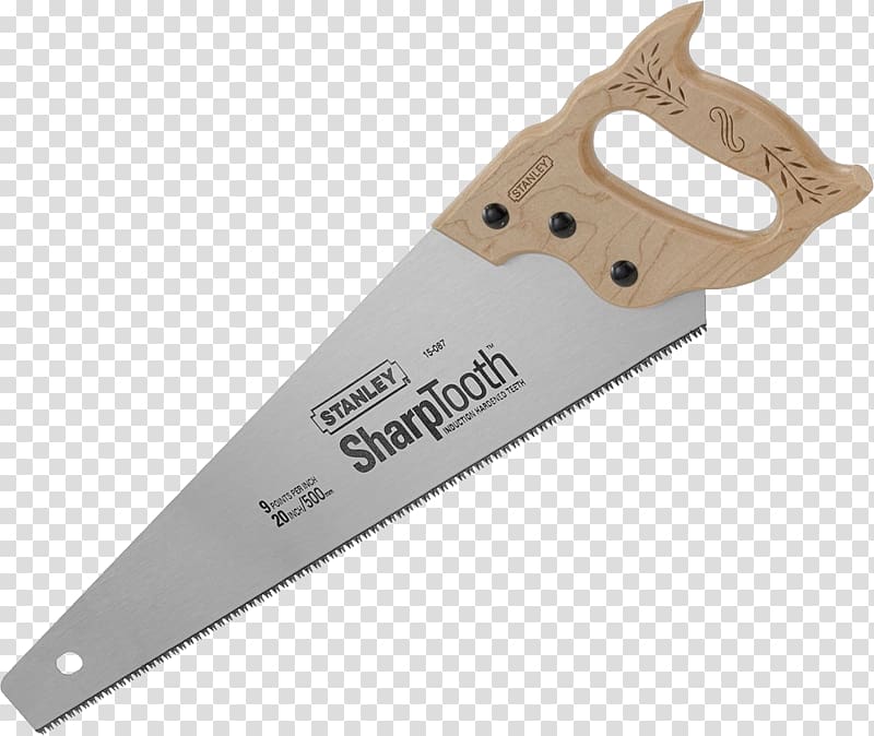 Stanley Hand Tools Hand saw, Hand saw transparent background PNG clipart