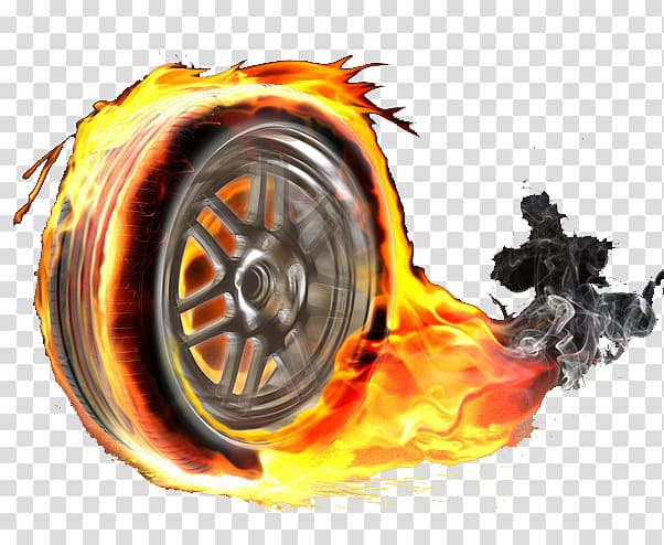 Car Four-wheel drive Tire Rim, Wind & Fire tire transparent background PNG clipart