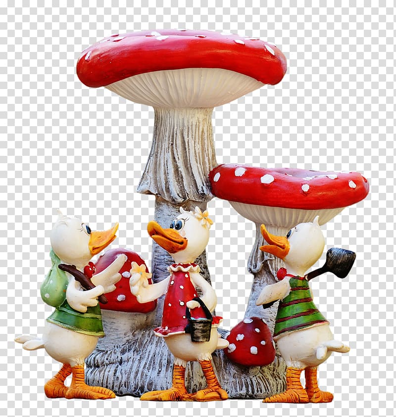 Garden gnome Monarch Figurine January, mushrooms transparent background PNG clipart