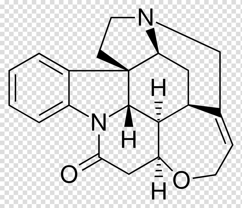 Strychnine tree Brucine Structural formula Poison, formula 1 transparent background PNG clipart