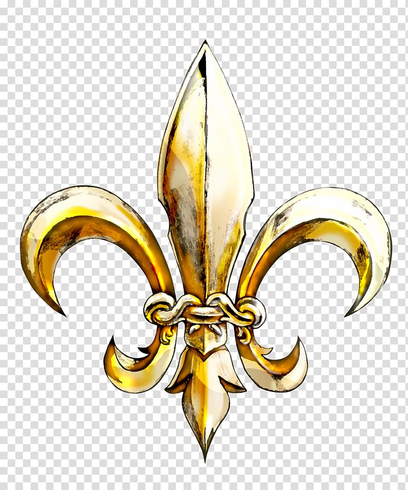 Fleur-de-lis Gold New Orleans Heart and Soul Show, gold transparent background PNG clipart