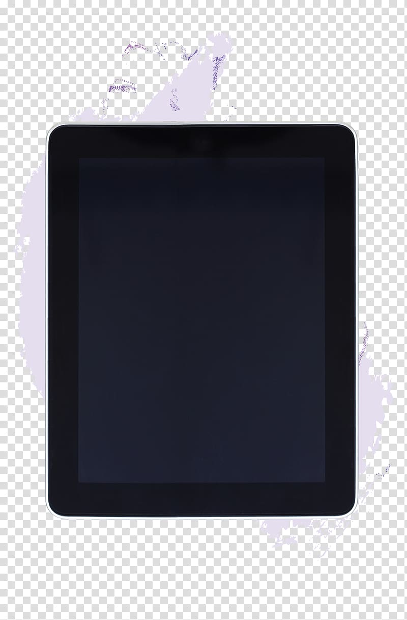 Purple Multimedia Square, Inc., Apple tablet hand-painted material transparent background PNG clipart