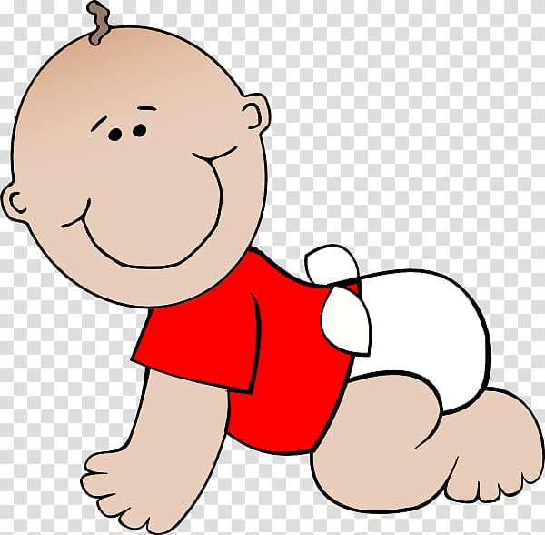 Infant Crawling Cartoon , Cartoon Of A Baby transparent background PNG clipart