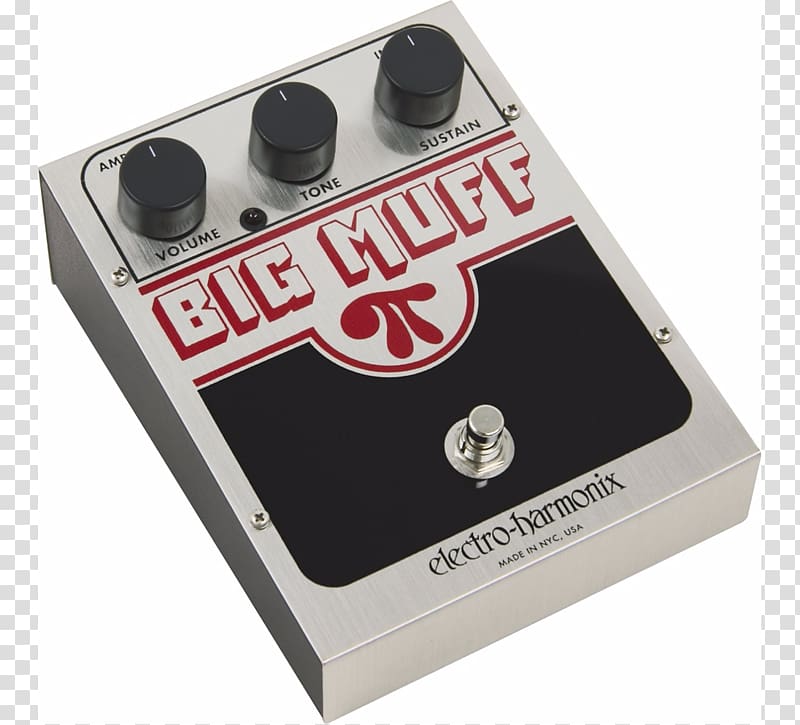 Electro-Harmonix Big Muff Pi Effects Processors & Pedals Distortion Electro-Harmonix Big Muff Pi, electric guitar transparent background PNG clipart