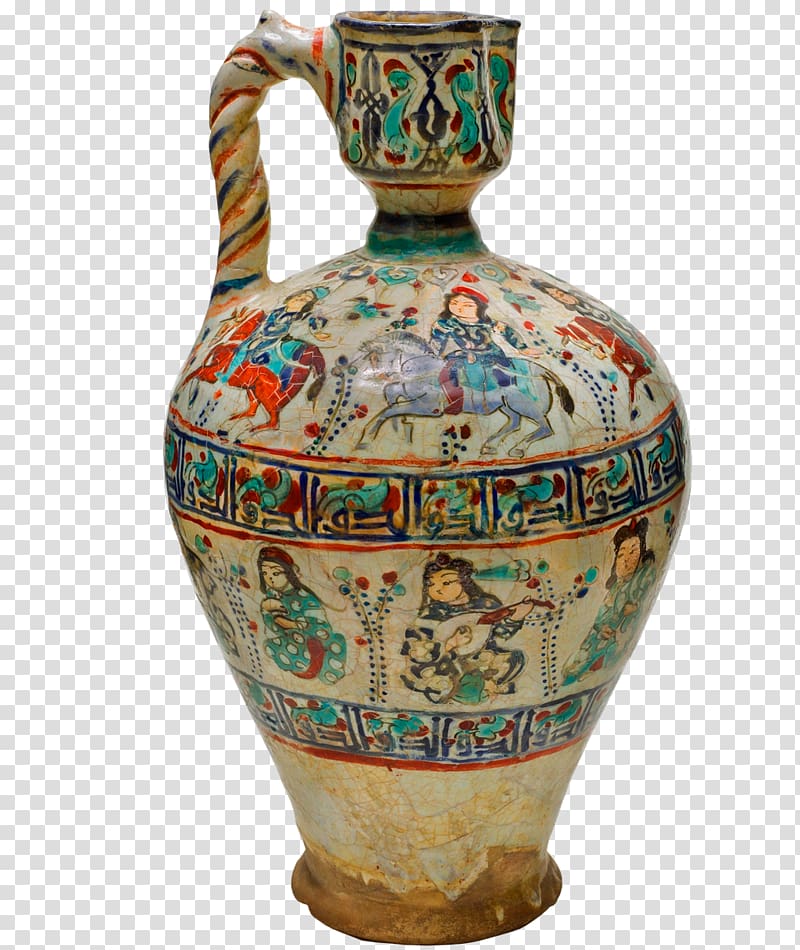 Ceramic Jug Pottery Vase Pitcher, ethnic pattern transparent background PNG clipart