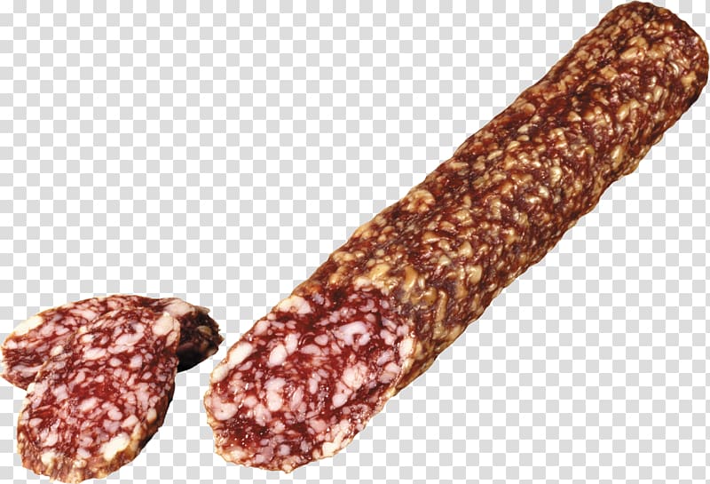 Sausage Genoa salami Cervelat, Cervelat sausage transparent background PNG clipart