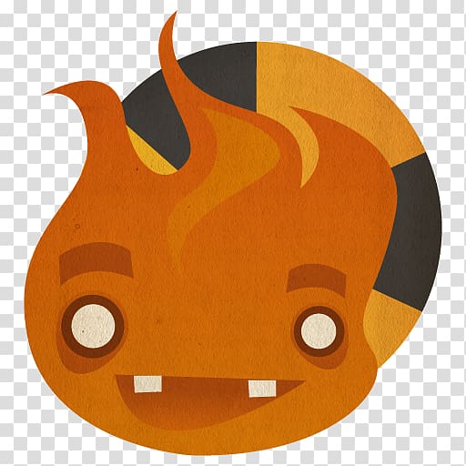 flame face , orange font, Burn transparent background PNG clipart
