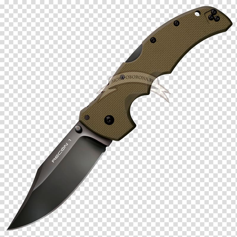Pocketknife Clip point Cold Steel Blade, knife transparent background PNG clipart