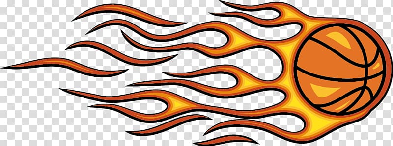 ball in fire illustration, Basketball Flaming , basketball transparent background PNG clipart