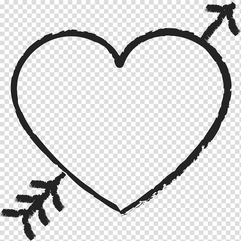 Heart Arrow , romantic wedding art transparent background PNG clipart